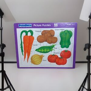 1992 Puzzle Patch 25 Piece Puzzle Vegetables